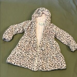 AMERICAN-WIDGEON Leopard Print, Hodded, w Pockets fully lined size 6”Girls DRESS
